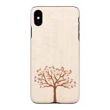 MAN&WOOD iPhone XS Max puzdro z čierneho jabloňového dreva