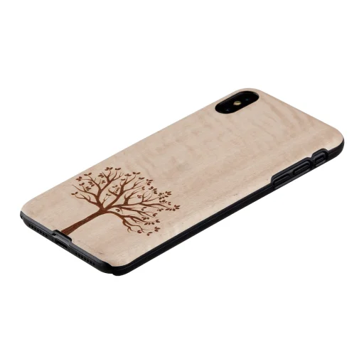 MAN&WOOD iPhone XS Max puzdro z čierneho jabloňového dreva - 2