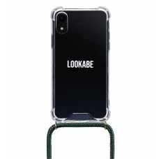 Lookabe Necklace iPhone Xr arany-zöld nyakpántos tok loo014