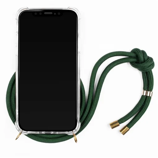 Lookabe Necklace iPhone Xr arany-zöld nyakpántos tok loo014 - 2