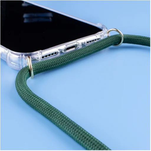 Lookabe Necklace iPhone Xr arany-zöld nyakpántos tok loo014 - 6