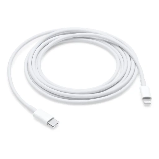 Apple USB-C – Lightning kábel 2 m, biely, nabíjací kábel MW2R3ZM/A - 1
