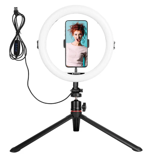 AgfaPhoto ARL11 kruhové svetlo + statív set - 1