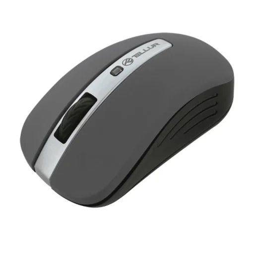 Tellur Basic bezdrôtová myš, LED, tmavosivá - 1