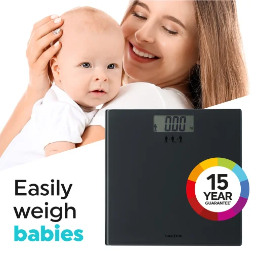 Salter SA00300 GGFEU16 Add and Weigh digitálna osobná váha čierna - 5
