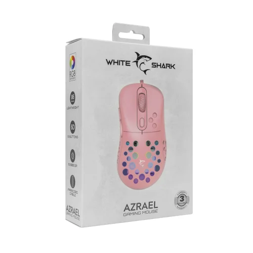 White Shark GM-5013 Azrael Pink herná myš - 7