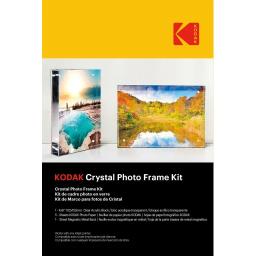 Kodak Crystal Photo Frame Kit sada priehľadných fotorámikov s 5 listami - 1