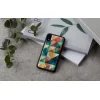 iKins mozaikové čierne flipové puzdro na iPhone XR thumbnail