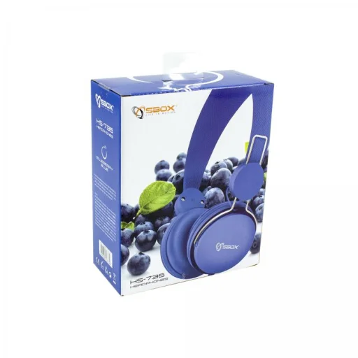 Sbox HS-736BL modrý on-ear headset - 3