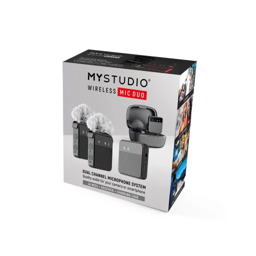 Easypix MyStudio Wireless Mic Duo 62022 bezdrôtový mikrofónny systém - 9