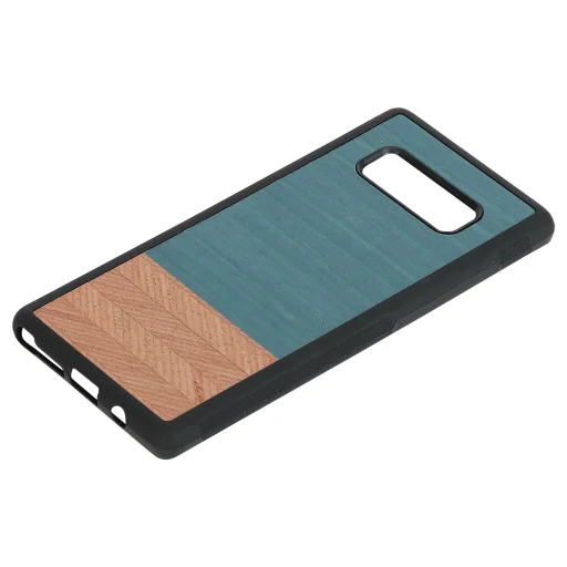 MAN&WOOD Samsung Galaxy Note8 (N950) denim black puzdro s efektom dreva - 2