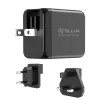 Tellur GaN 65W 3-portová sieťová nabíjačka, 2x USB-C + USB-A, EU/UK/US, čierna thumbnail