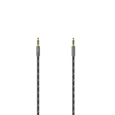 Hama 00205129 3,5 mm audio kábel 0,75 m čierna/sivá