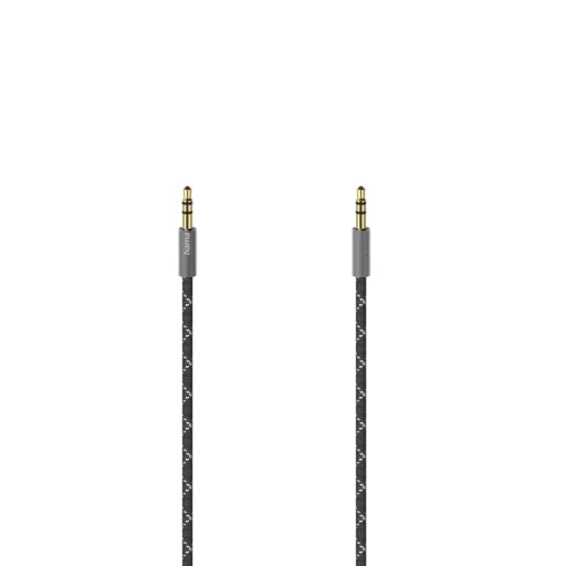 Hama 00205129 3,5 mm audio kábel 0,75 m čierna/sivá - 1