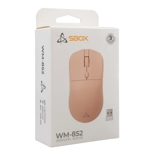 Sbox WM-852 ružová bezdrôtová myš - 6