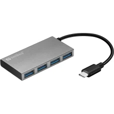 Sandberg 136-20 USB-C - 4 x USB 3.0 Pocket Hub USB rozbočovač