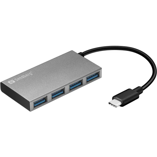 Sandberg 136-20 USB-C - 4 x USB 3.0 Pocket Hub USB rozbočovač - 1