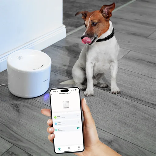 Tellur inteligentná WiFi napájačka pre domáce zvieratá, 2 l, biela - 4