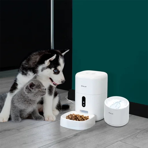 Tellur inteligentná WiFi napájačka pre domáce zvieratá, 2 l, biela - 7
