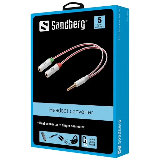Sandberg 508-59 puzdro na headset adaptér - 2