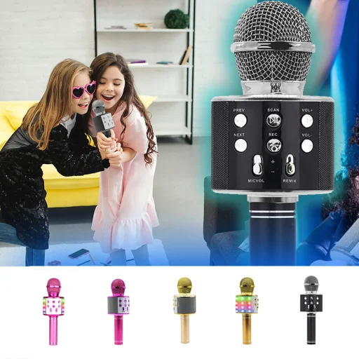 Manta MIC21-PKL rózsaszín Bluetooth karaoke mikrofon hangszóróval - 5