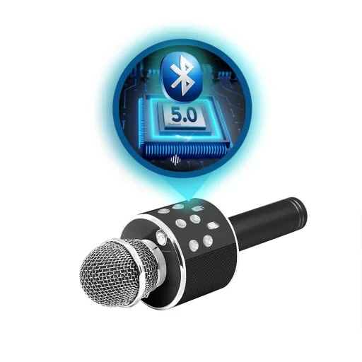 Manta MIC21-PKL rózsaszín Bluetooth karaoke mikrofon hangszóróval - 7