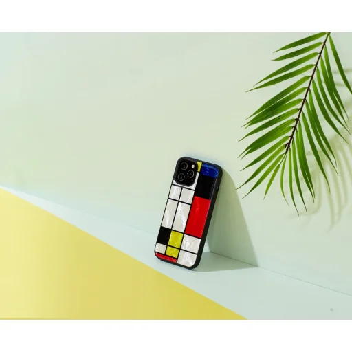 iKins tok Apple iPhone 12 Pro Max készülékhez, Mondrian fekete - 3