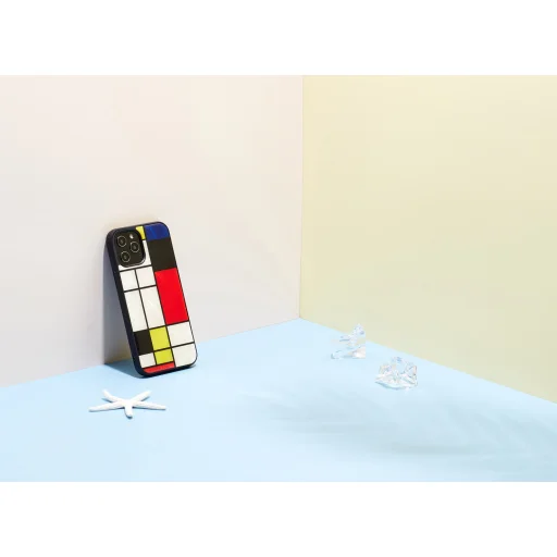 iKins tok Apple iPhone 12 Pro Max készülékhez, Mondrian fekete - 4