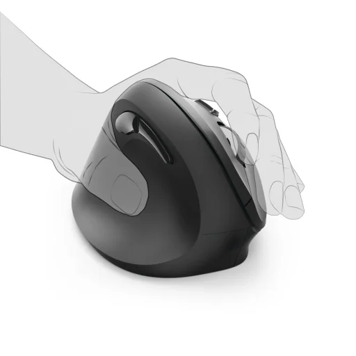 Hama 00182697 EMW-500L čierna ergonomická bezdrôtová myš - 4