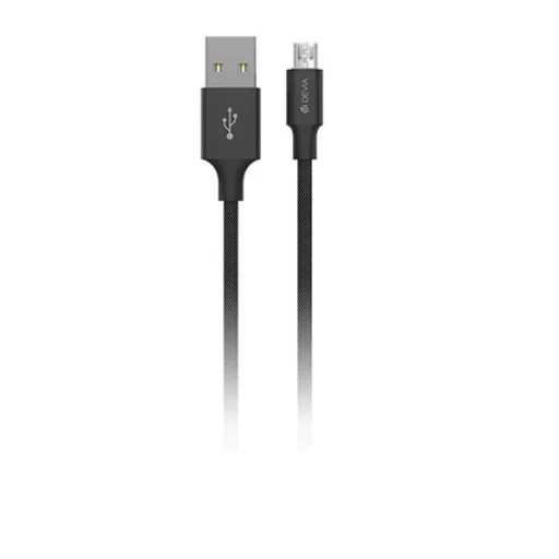 Devia Pheez Series Micro USB kábel (5V 2.4A, 25 cm) fekete - 1
