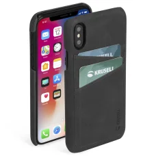 Krusell Sunne 2 Card Cover Apple iPhone XS Max vintage čierne puzdro