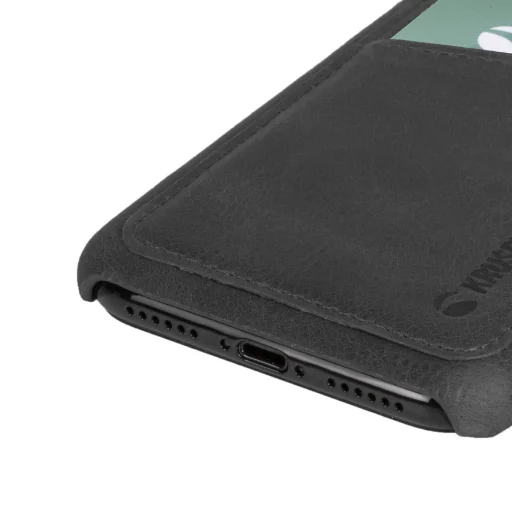 Krusell Sunne 2 Card Cover Apple iPhone XS Max vintage čierne puzdro - 5