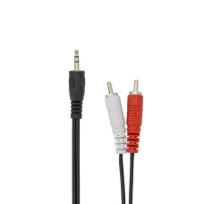 Sbox 3,5 mm jack - 2 x RCA samec kábel 2 m