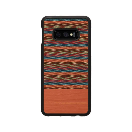 MAN&WOOD Samsung Galaxy S10e browny check black puzdro - 1