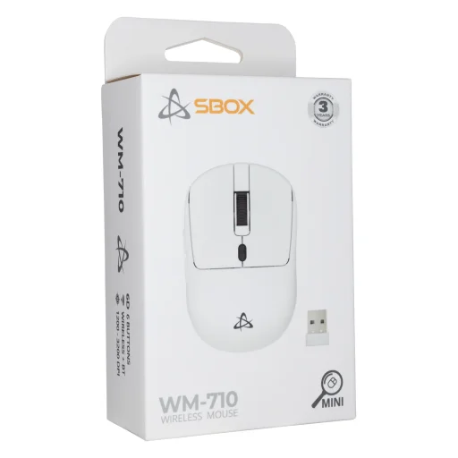 Bezdrôtová myš Sbox WM-710 biela - 6
