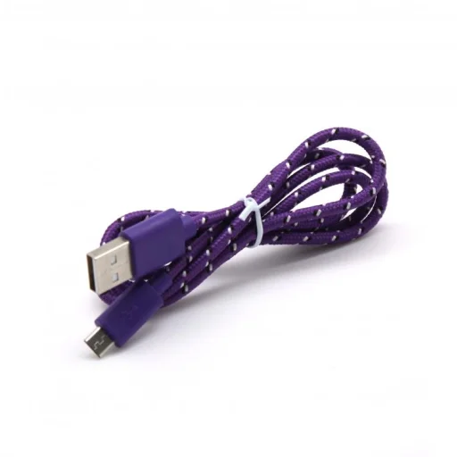 Sbox USB – Micro USB kábel 1 m USB-1031U fialový - 2