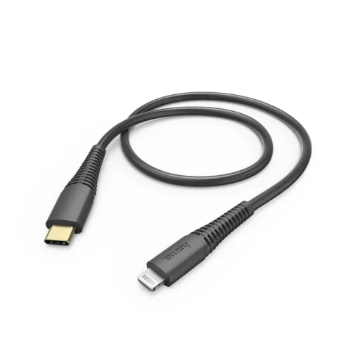 Hama 00183308 rýchlonabíjací/dátový kábel, USB-C – Lightning 1,5 m, čierny kábel - 1