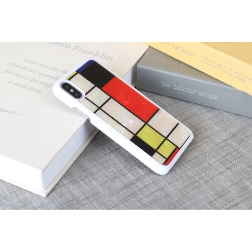 iKins SmartPhone puzdro iPhone XS/S Mondrian White puzdro - 4