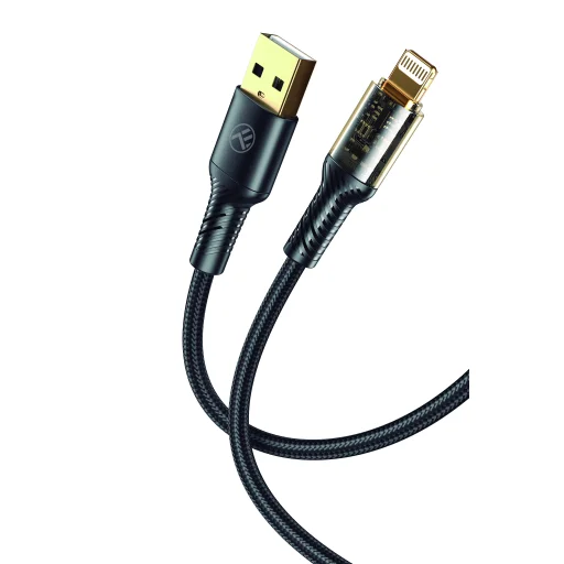 Tellur USB–Lightning adat- és töltőkábel 2.4A 100 cm fekete - 2