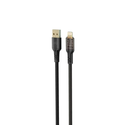Tellur USB–Lightning adat- és töltőkábel 2.4A 100 cm fekete - 1