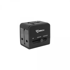 Sbox TA-23 univerzális utazóadapter dupla USB töltővel