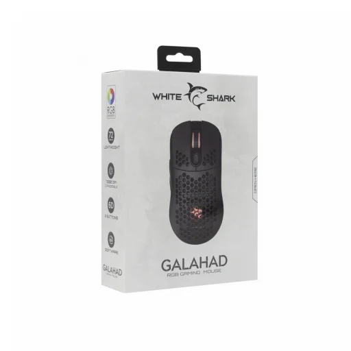 White Shark GALAHAD BLACK GM-5007 gamer egér fekete - 7