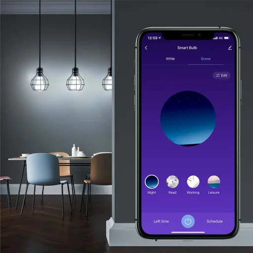 Tellur inteligentná WiFi žiarovka E27, 9W, biela/teplá/RGB, stmievateľná - 6