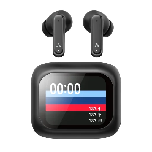 Sbox EB-TWS08-B bezdrôtové slúchadlá s dotykovým displejom, čierne - 2