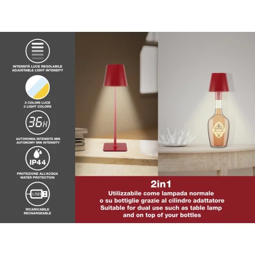 Nabíjateľná stolná lampa Beper P201UTP114 - 2