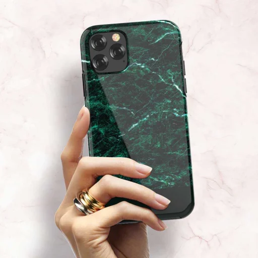 Devia Marble Series iPhone 11 Pro Max zelené puzdro - 2