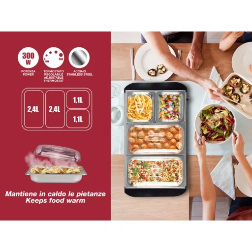 Beper P101TEM002 büfé melegentartó - 2