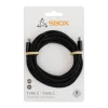 Sbox USB Type-C - USB Type-C nabíjací a dátový kábel čierny thumbnail