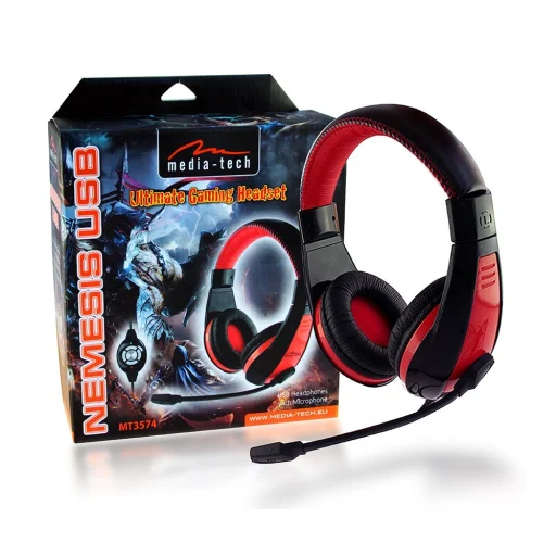 Media-Tech MT3574 Nemesis USB sztereó headset mikrofonnal - 6