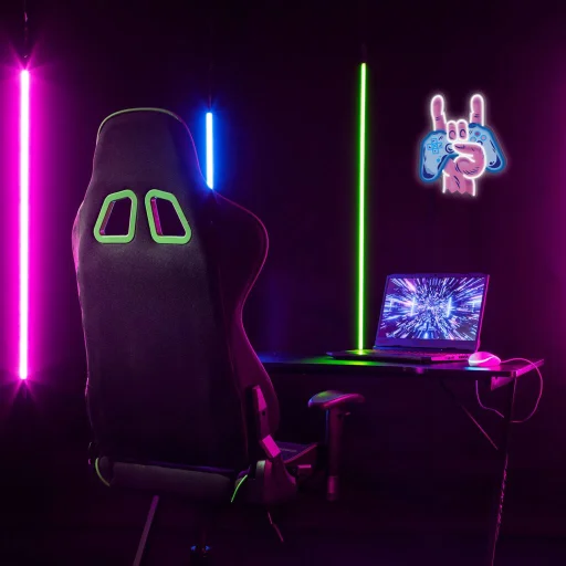 Manta SNL109MT Style Neon Lights Kéz Gamepaddel dekorlámpa - 4